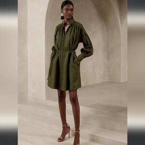 Banana republic European linen dress